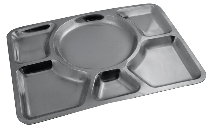 Kantinenplatte Edelstahl